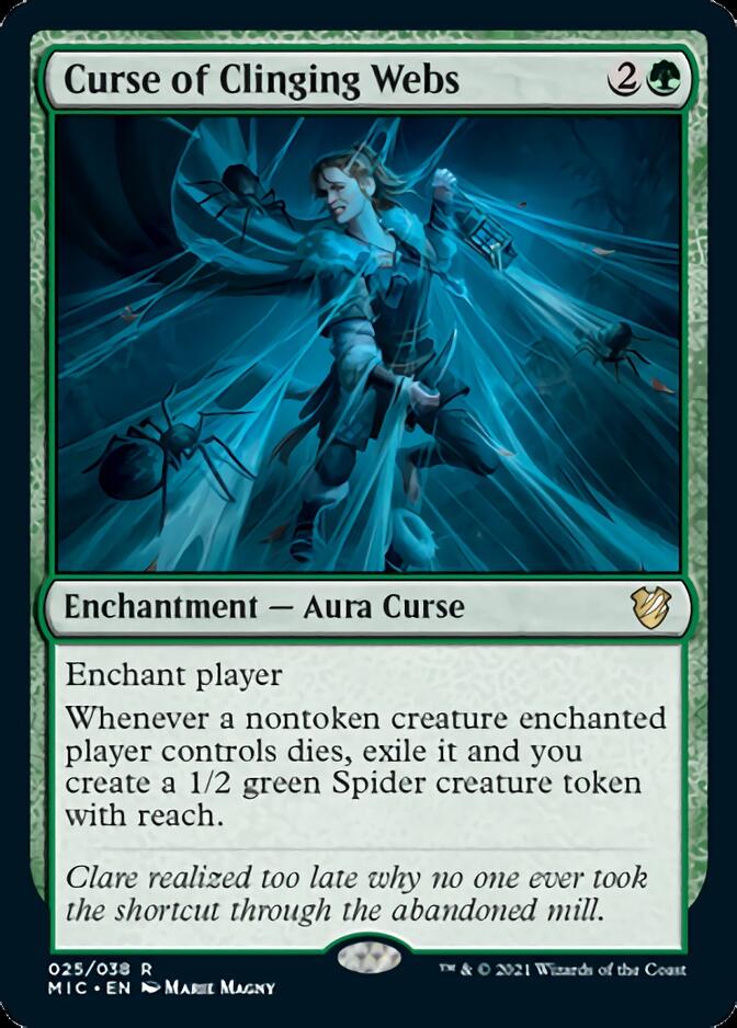 Curse of Clinging Webs [Innistrad: Midnight Hunt Commander] (MIC 25)