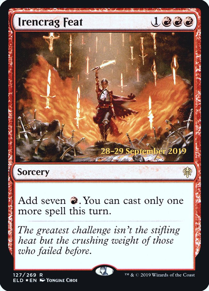 Irencrag Feat  [Throne of Eldraine Prerelease Promos] (PELD 127S)