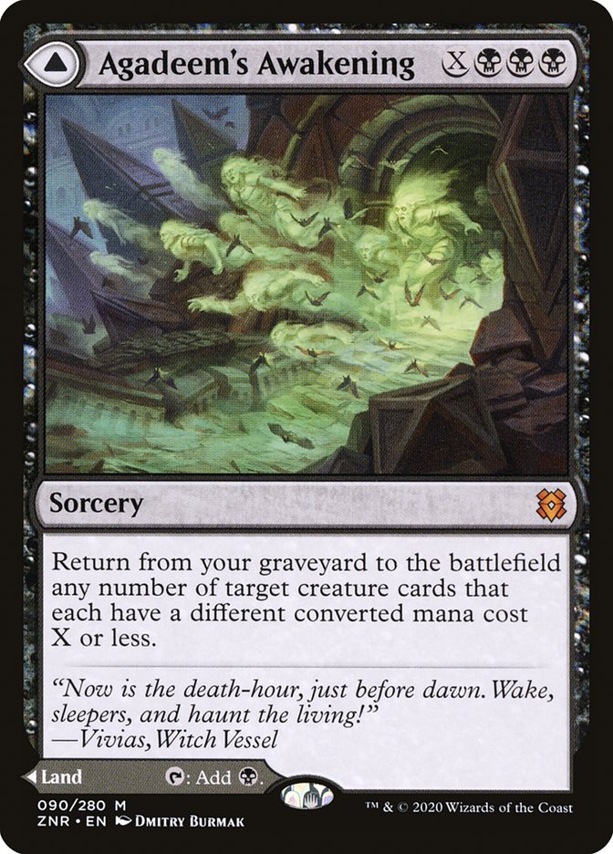 Agadeem's Awakening // Agadeem, the Undercrypt [Zendikar Rising] (ZNR 90)