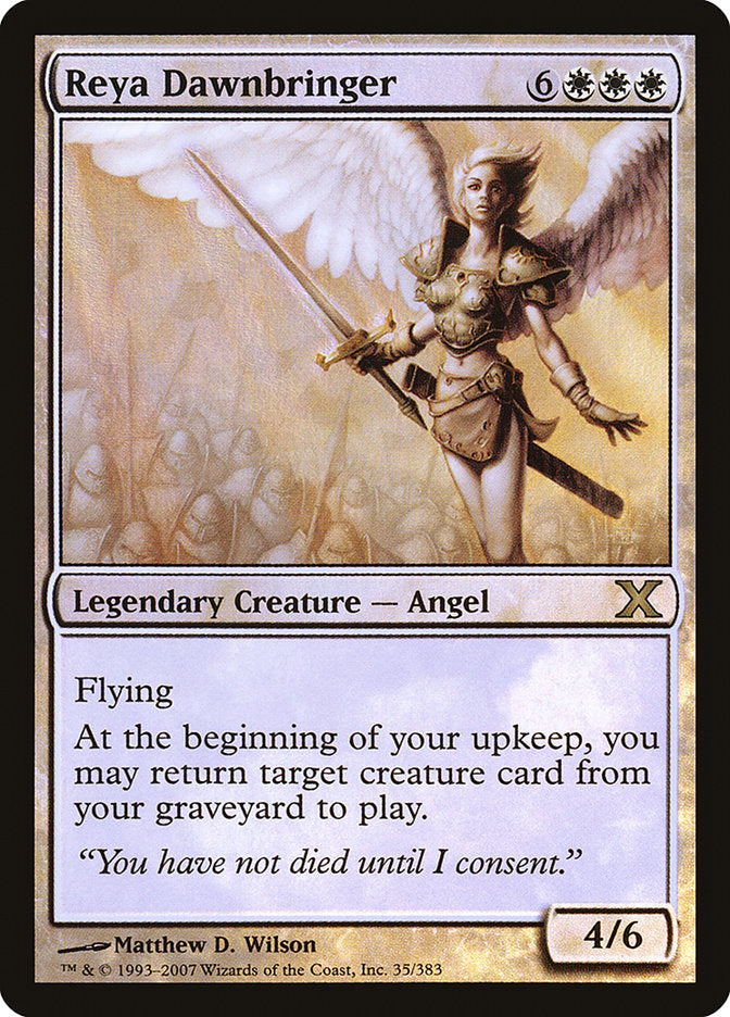 Reya Dawnbringer (Premium Foil) [Tenth Edition] (10E 35)
