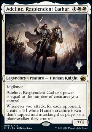 Adeline, Resplendent Cathar (Promo Pack) [Innistrad: Midnight Hunt Promo Pack] (PMID 1)