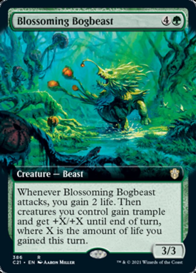 Blossoming Bogbeast (Extended) [Commander 2021] (C21 386)