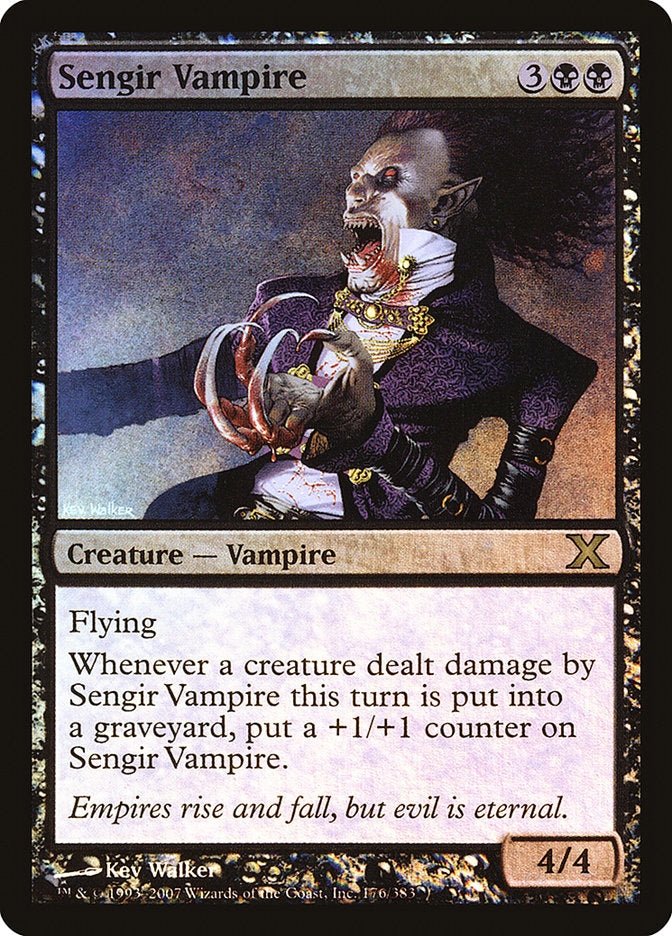 Sengir Vampire (Premium Foil) [Tenth Edition] (10E 176)