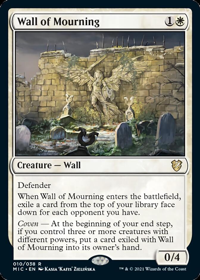 Wall of Mourning [Innistrad: Midnight Hunt Commander] (MIC 10)