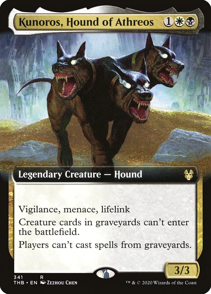 Kunoros, Hound of Athreos (Extended Art) [Theros Beyond Death] (THB 341)