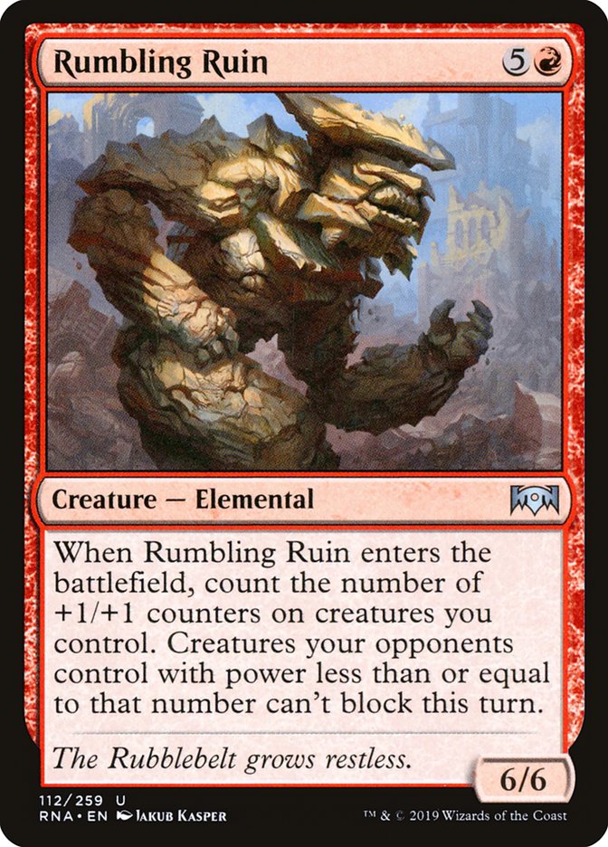 Rumbling Ruin [Ravnica Allegiance] (RNA 112)