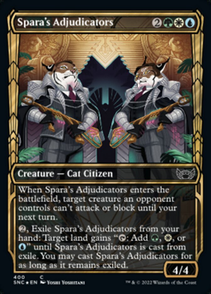 Spara's Adjudicators (Showcase Golden Age Gilded Foil) (SNC 400)