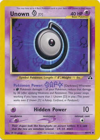 Unown [D] (47/75) [Neo Discovery]