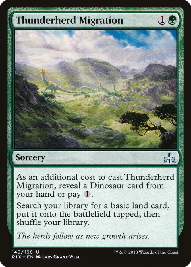 Thunderherd Migration [Rivals of Ixalan] (RIX 149)