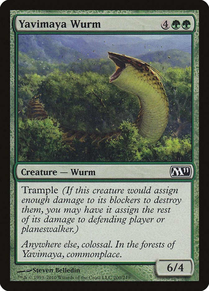 Yavimaya Wurm [Magic 2011] (M11 200)