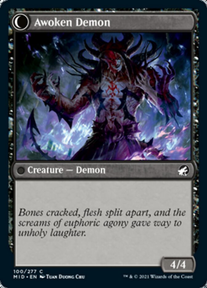 Ecstatic Awakener // Awoken Demon [Innistrad: Midnight Hunt] (MID 100)