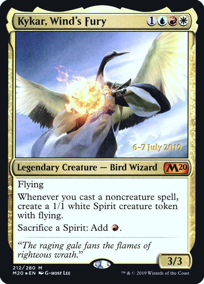 Kykar, Wind's Fury  [Core Set 2020 Prerelease Promos] (PM20 212S)