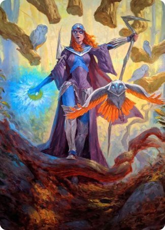 Kasmina, Enigma Sage Art Card [Strixhaven: School of Mages Art Series] (ASTX 29)