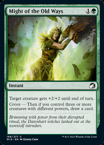 Might of the Old Ways [Innistrad: Midnight Hunt] (MID 189)