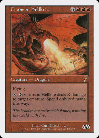 Crimson Hellkite [Seventh Edition] (7ED 178)