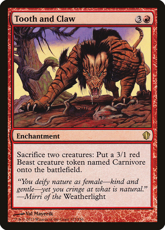 Tooth and Claw [Commander 2013] (C13 127)