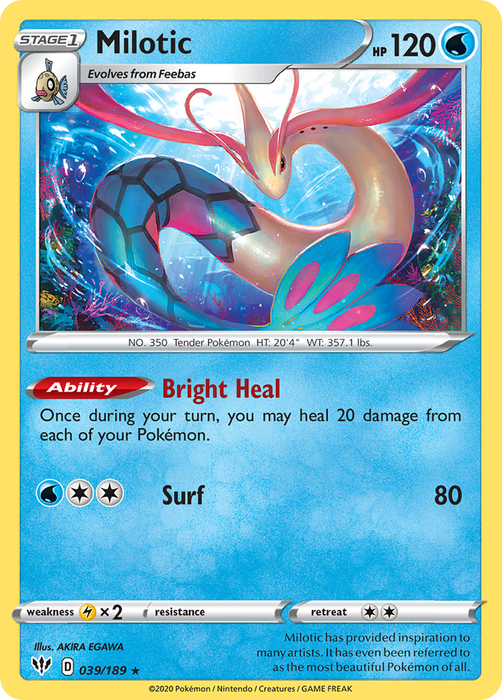 Milotic (39/189) [Sword & Shield: Darkness Ablaze]