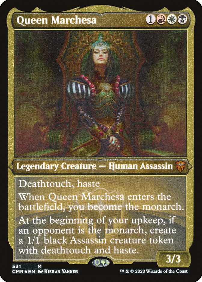 Queen Marchesa [Commander Legends Etched] (PCMR 531)