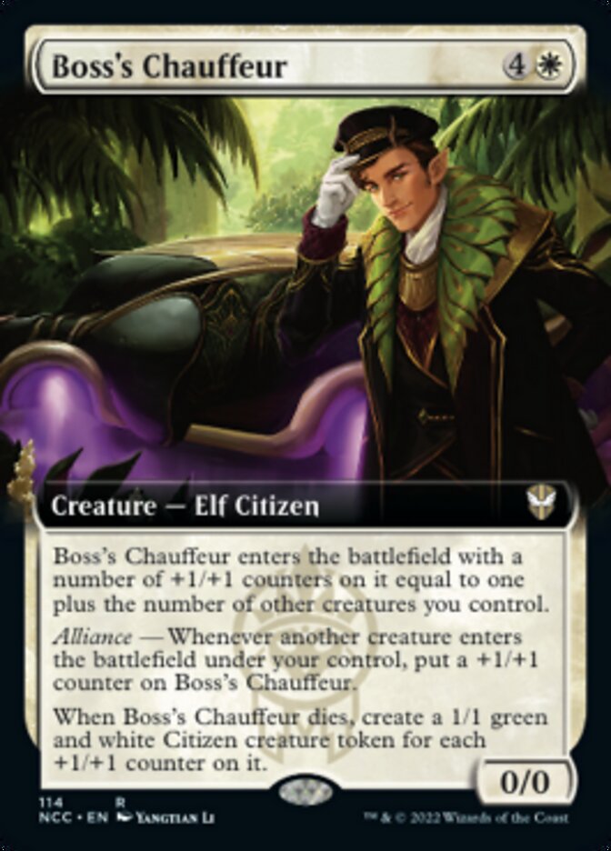 Boss's Chauffeur (Extended Art) [Streets of New Capenna Commander] (NCC 114)