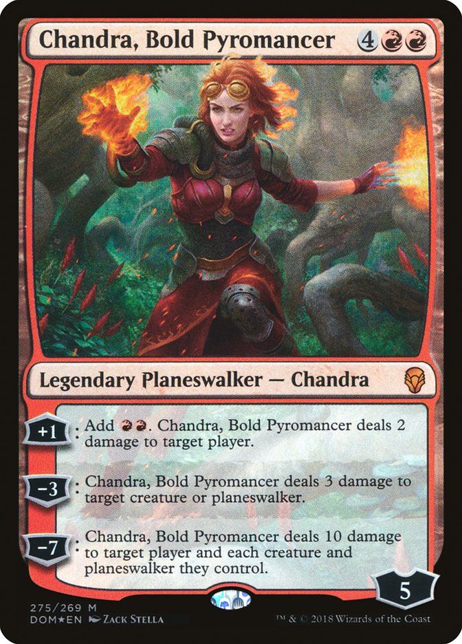 Chandra, Bold Pyromancer [Dominaria] (DOM 275)