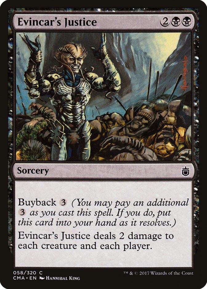 Evincar's Justice [Commander Anthology] (CMA 58)