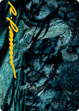 Unnatural Moonrise Art Card (Gold-Stamped Signature) [Innistrad: Midnight Hunt Art Series] (AMID 70)