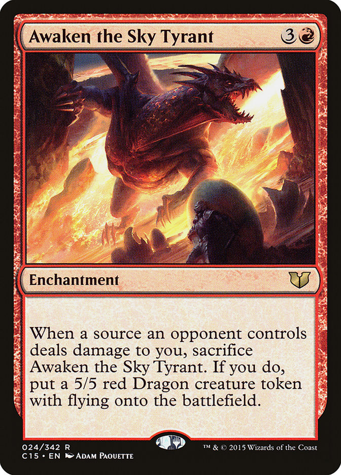 Awaken the Sky Tyrant [Commander 2015] (C15 24)
