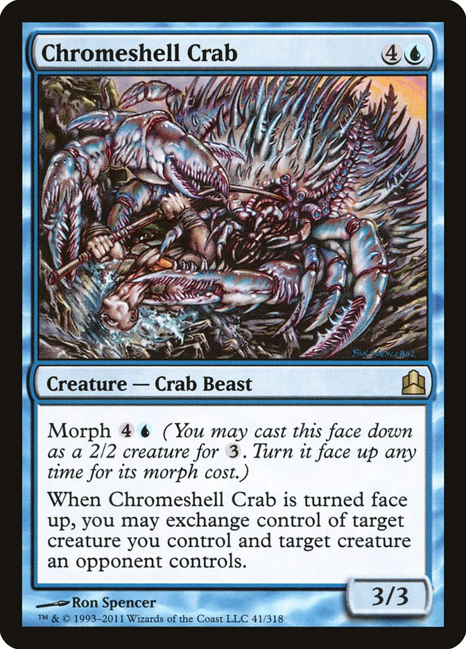 Chromeshell Crab [Commander 2011] (CMD 41)
