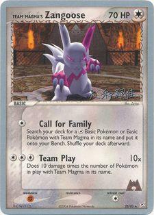 Team Magma's Zangoose (23/95) (Magma Spirit) [World Championships 2004]