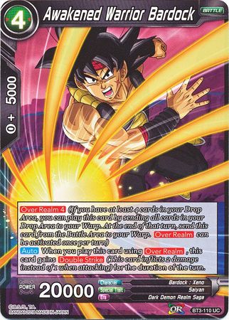 Awakened Warrior Bardock [BT3-110]