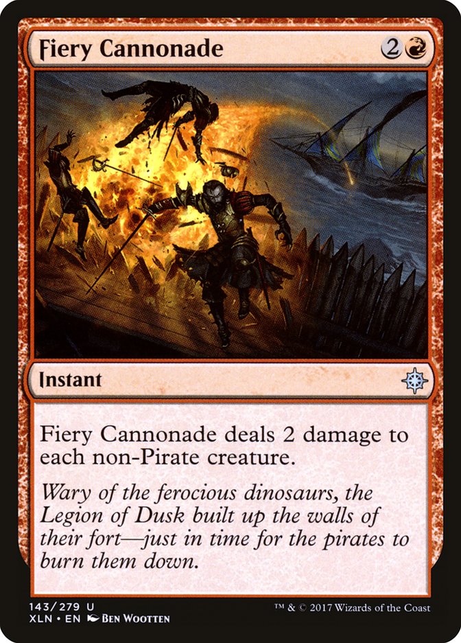 Fiery Cannonade [Ixalan] (XLN 143)