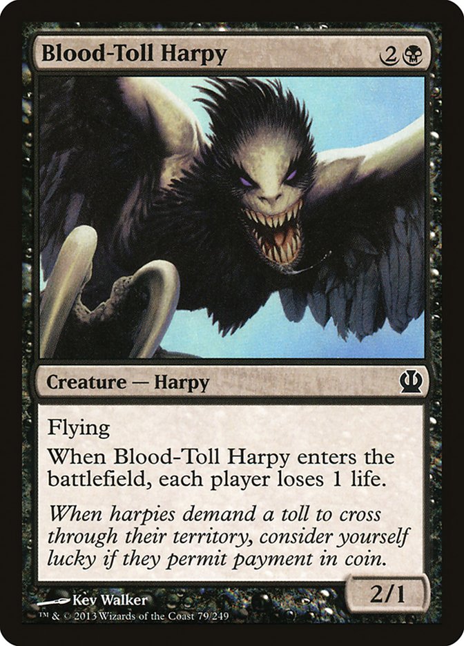 Blood-Toll Harpy [Theros] (THS 79)
