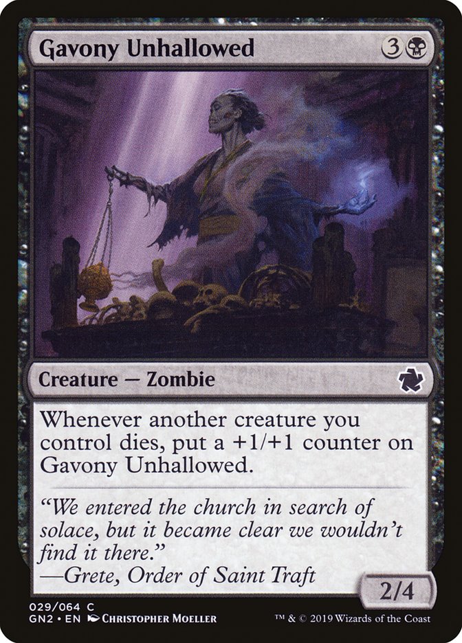 Gavony Unhallowed [Game Night 2019] (GN2 29)