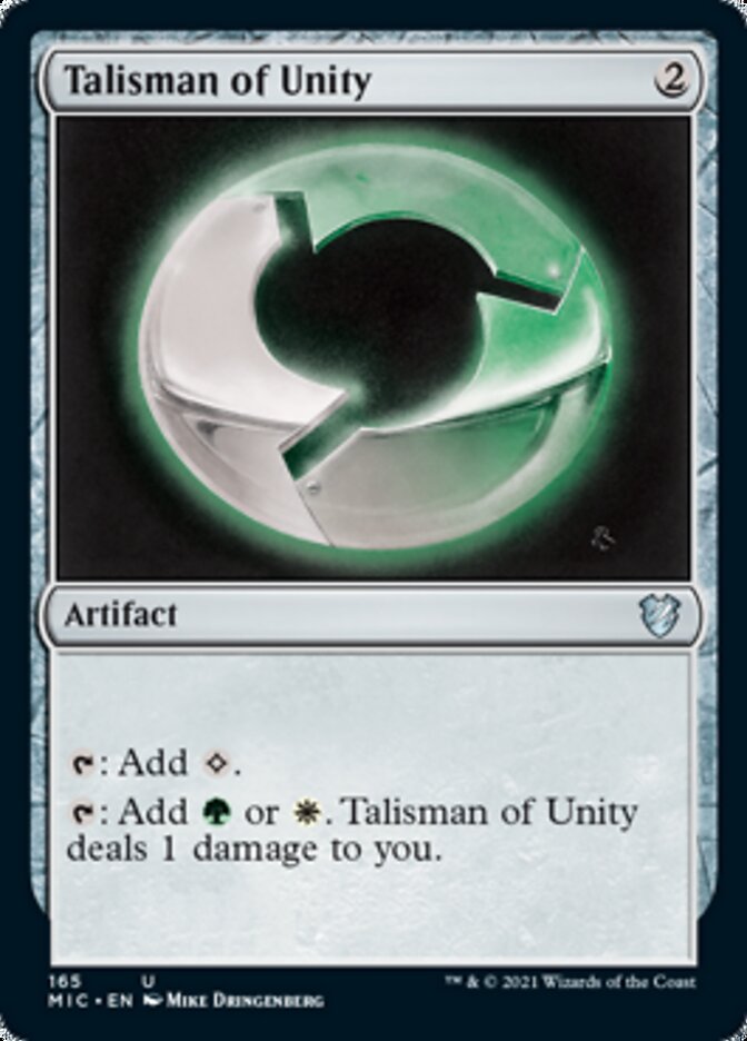 Talisman of Unity [Innistrad: Midnight Hunt Commander] (MIC 165)