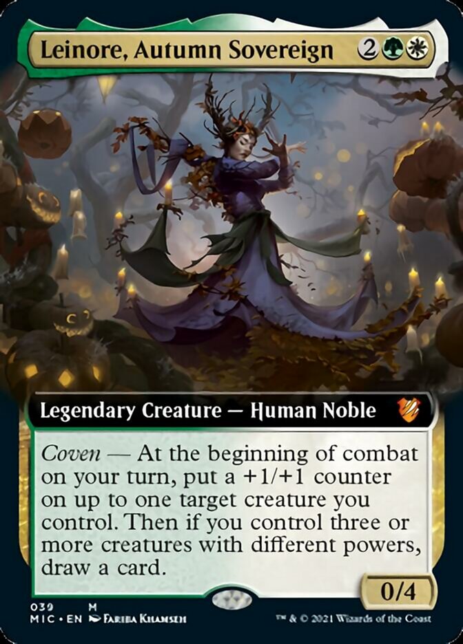 Leinore, Autumn Sovereign (Extended) [Innistrad: Midnight Hunt Commander] (MIC 39)