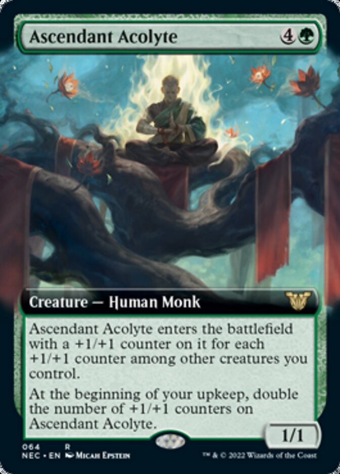 Ascendant Acolyte (Extended) [Kamigawa: Neon Dynasty Commander] (NEC 64)