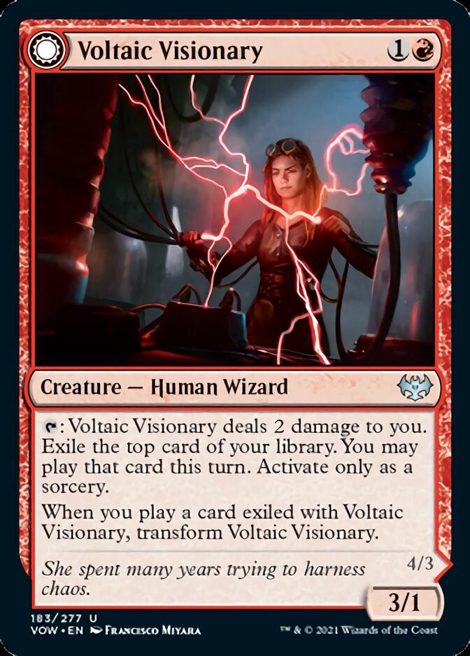 Voltaic Visionary // Volt-Charged Berserker [Innistrad: Crimson Vow] (VOW 183)