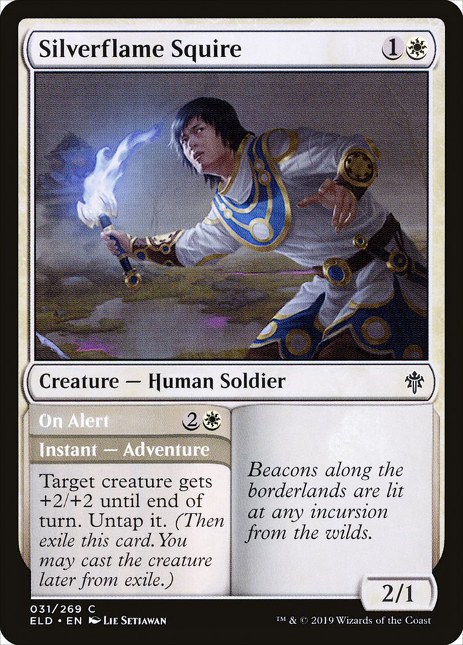 Silverflame Squire // On Alert [Throne of Eldraine] (ELD 31)