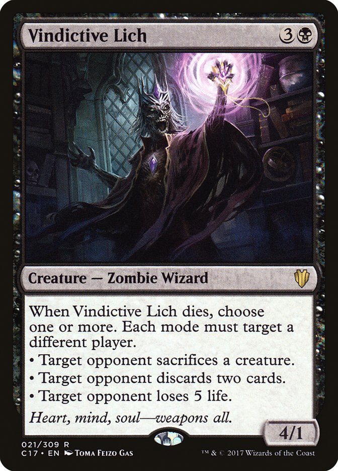 Vindictive Lich [Commander 2017] (C17 21)