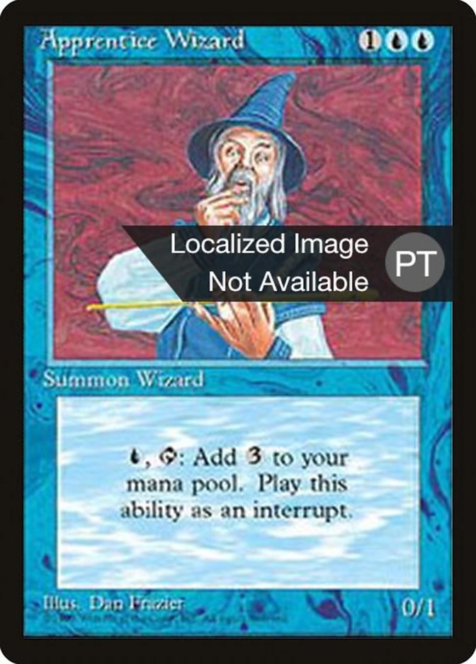 Apprentice Wizard [Fourth Edition Foreign Black Border] (4BB 61)