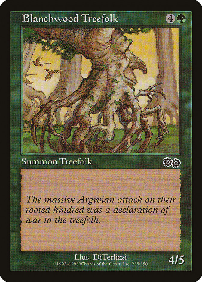 Blanchwood Treefolk [Urza's Saga] (USG 238)
