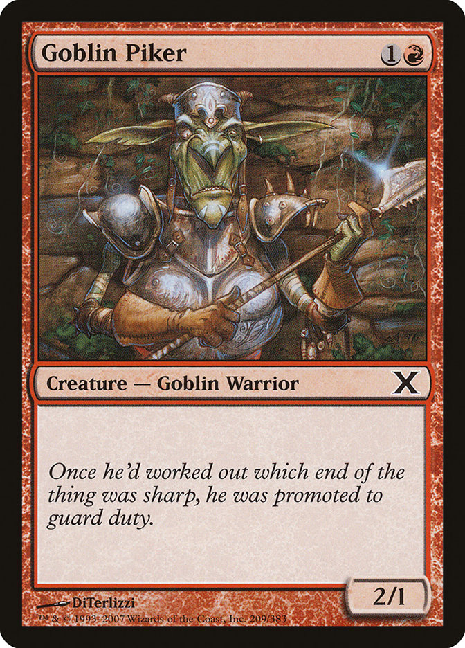 Goblin Piker [Tenth Edition] (10E 209)