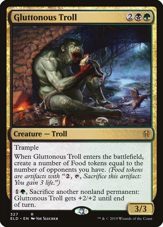 Gluttonous Troll [Throne of Eldraine] (ELD 327)