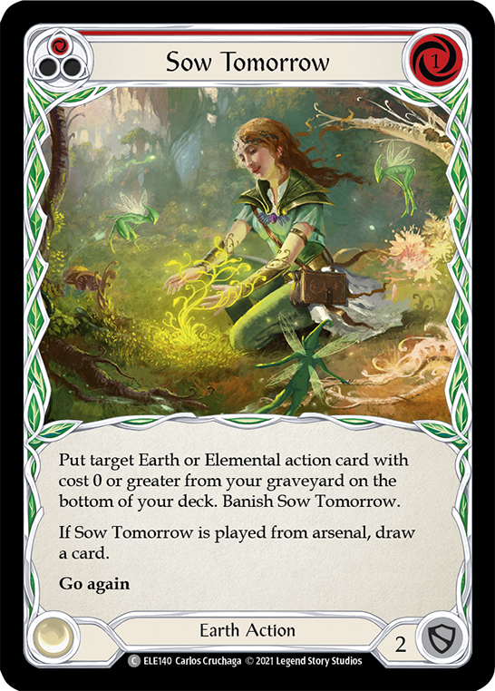 Sow Tomorrow (Red) [ELE140] 1st Edition Rainbow Foil