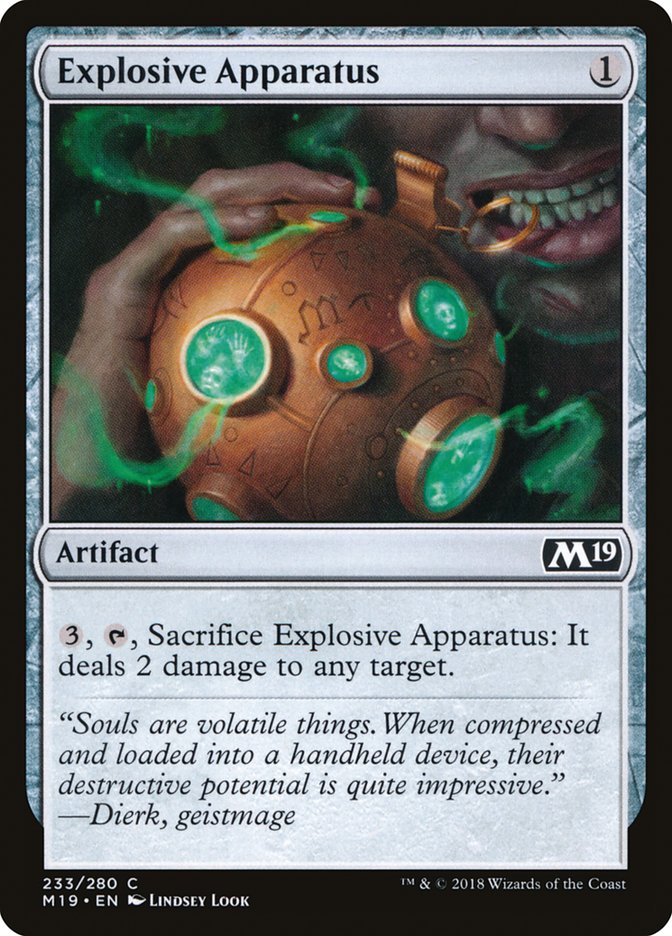 Explosive Apparatus [Core Set 2019] (M19 233)