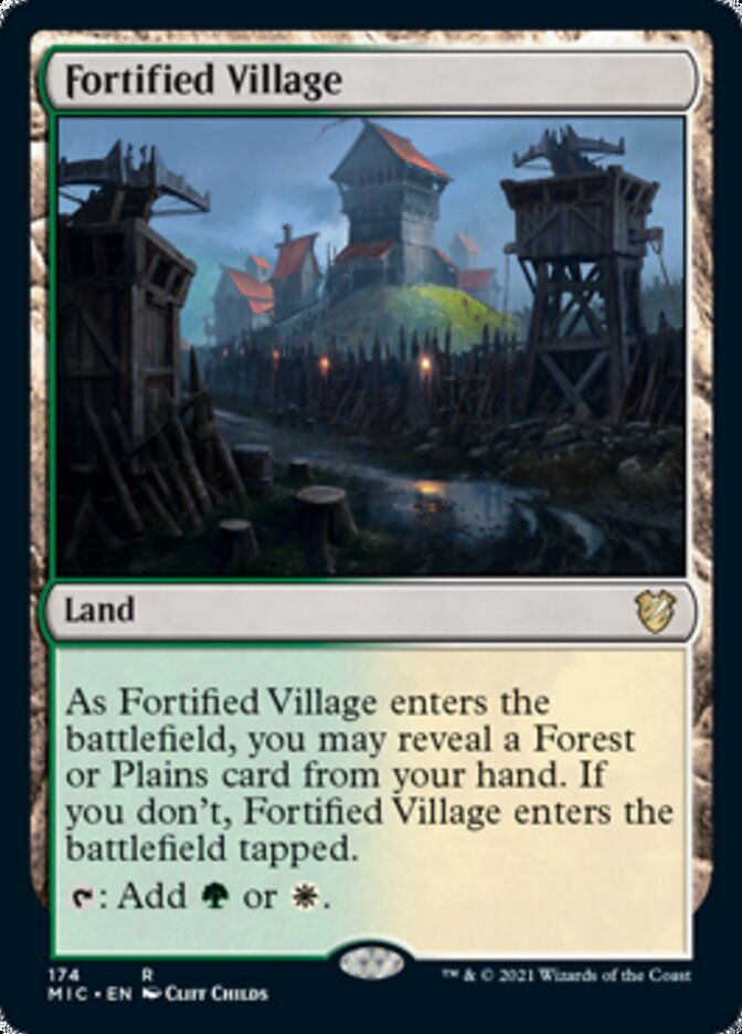 Fortified Village [Innistrad: Midnight Hunt Commander] (MIC 174)