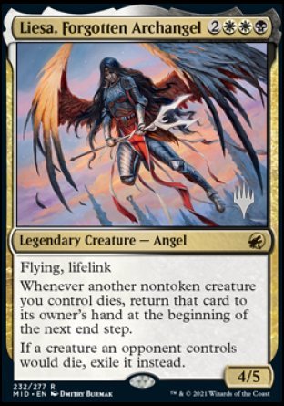 Liesa, Forgotten Archangel (Promo Pack) [Innistrad: Midnight Hunt Promo Pack] (PMID 232)