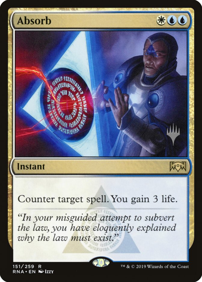 Absorb (Promo Pack) [Ravnica Allegiance Promos] (PRNA 151P)