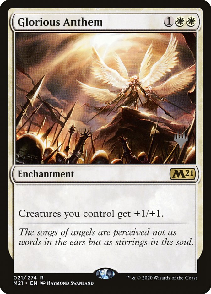Glorious Anthem (Promo Pack) [Core Set 2021 Promos] (PM21 21P)