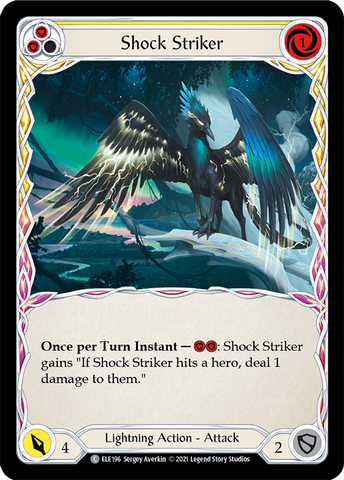 Shock Striker (Yellow) [ELE196] 1st Edition Normal